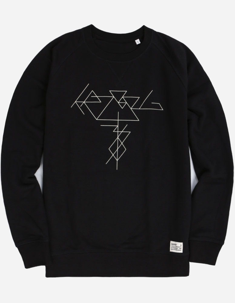 KRZ 36 Thinline Sweatshirt black white