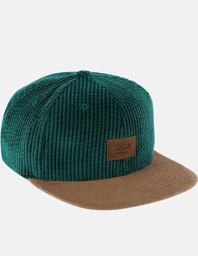 Suede Cap forest green cord