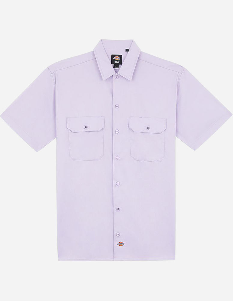 Short Sleeve Work Shirt purple