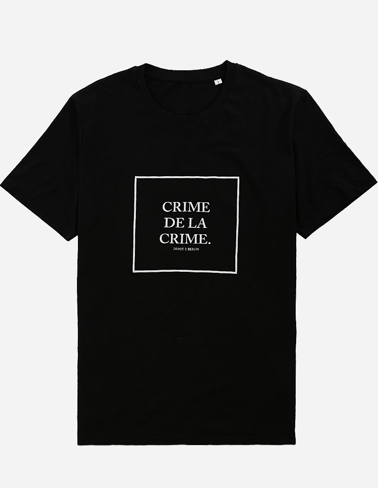 Crime de la Crime Organic Tee black white