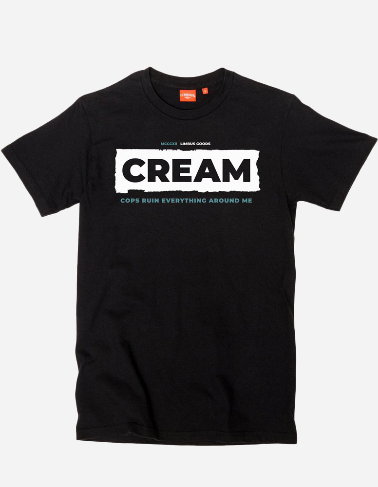 Cream Shirt black