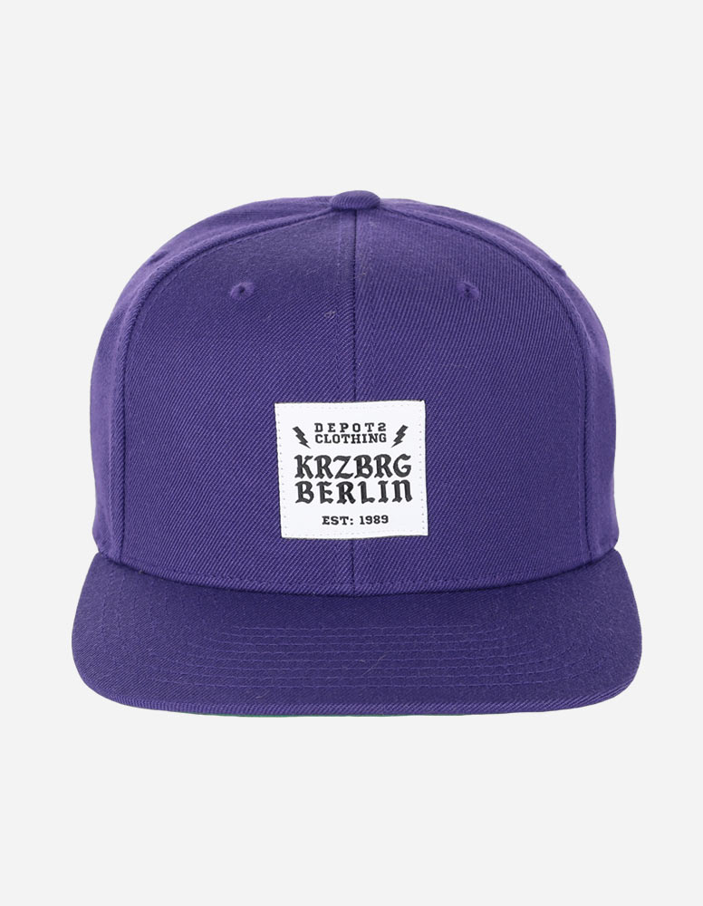 Grandmaster Snapback Cap purple / white