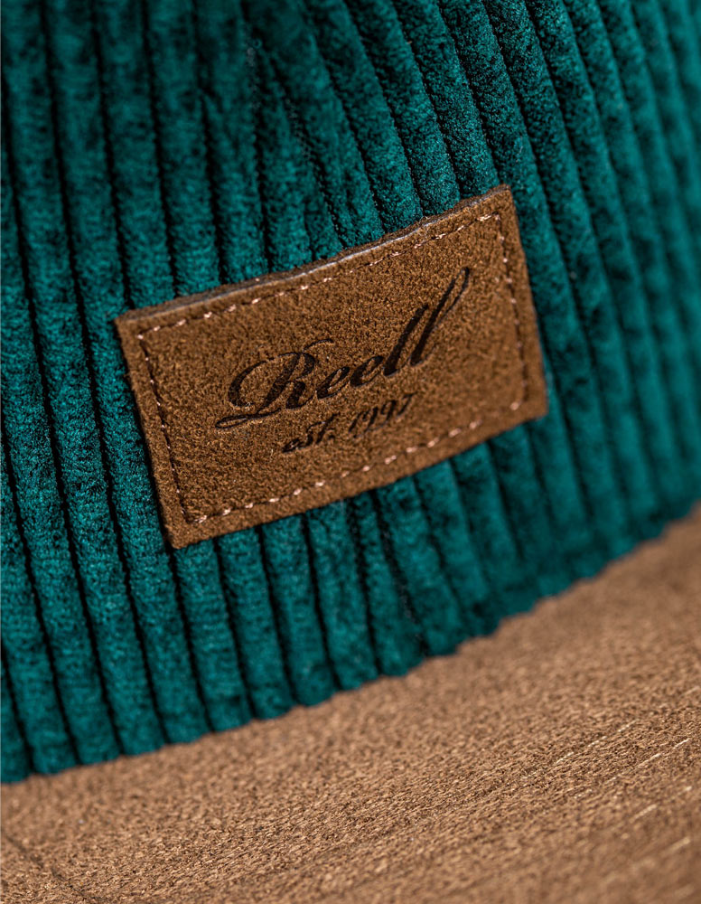 Suede Cap forest green cord