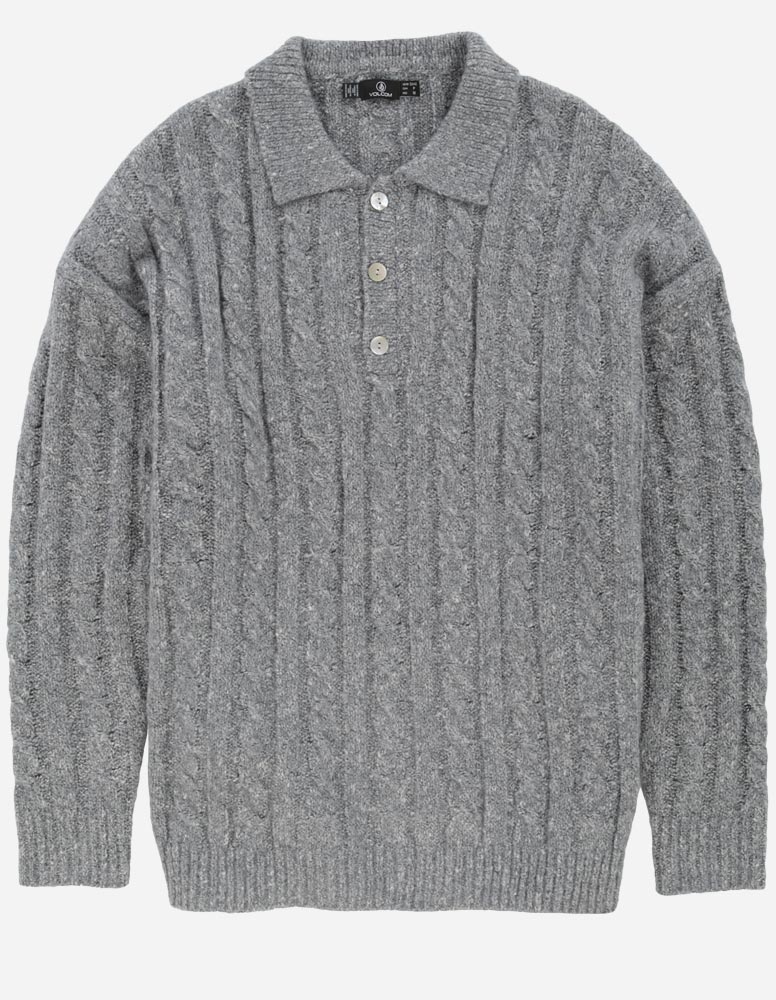 Low Low Polo Sweater daze grey