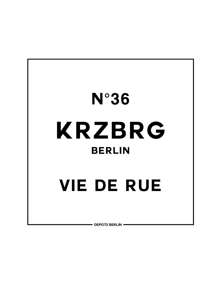 No 36 Kreuzberg II Organic Tee white black